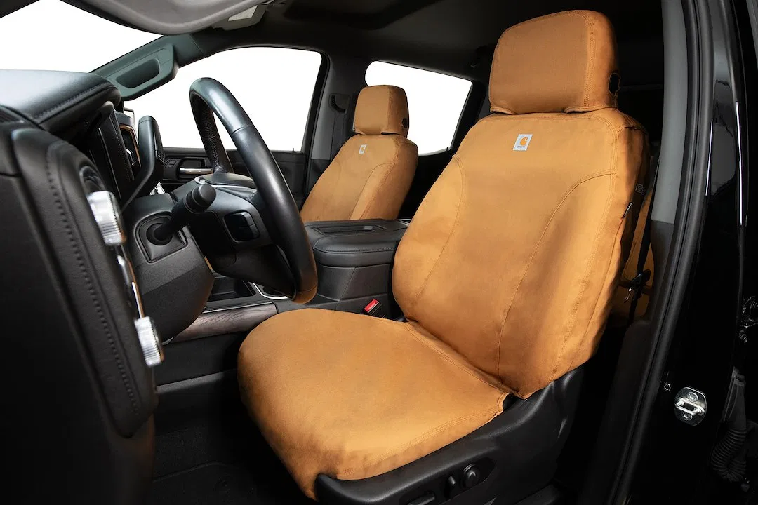 SSC3500CABN – COVERCRAFT Seat Cover, Seat Style EP - 40/20/40 Split Bench With Recessed Adjustable Headrests Duck Wea...
